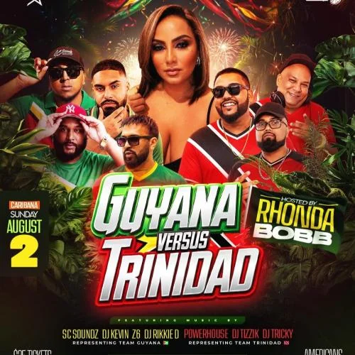 Guyana vs Trinidad event flyer